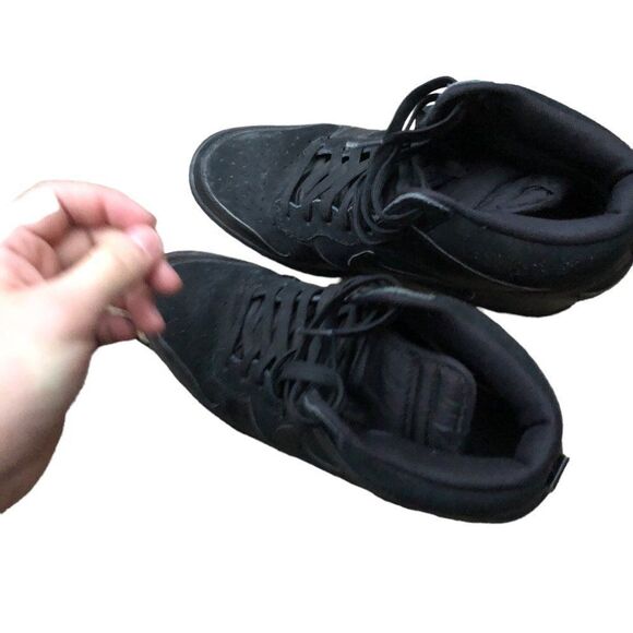 RARE 2013 Nike Dunk Sky High Black Hidden Wedge Heel Size 10 - Picture 15 of 16